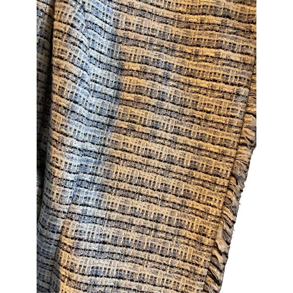 Calvin Klein women’s blue black and white French short tweed jacket size 6 - Picture 3 of 6